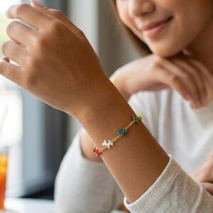 Handmade Multi-Color Balloon Dog Beaded Dainty Bracelet Delica Miyuki Beads NEW